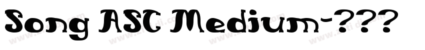 Song ASC Medium字体转换